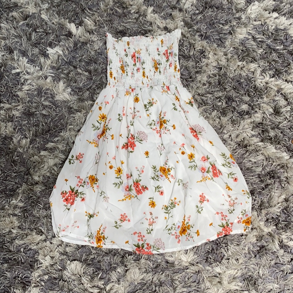 Forever 21 strapless, floral dress